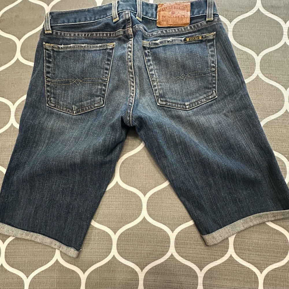 Lucky Brand Dungarees Lil Maggie Jean Bermuda Shorts